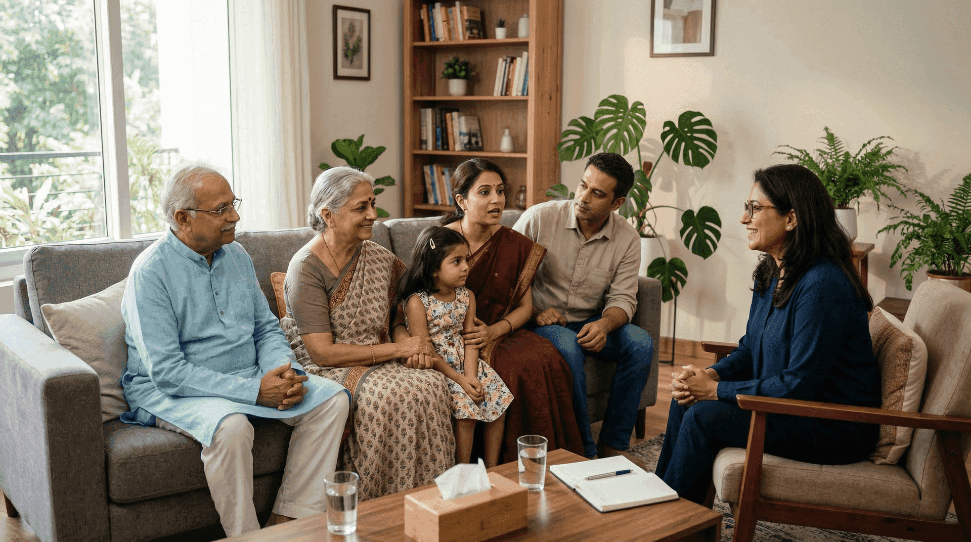 Family counselling session at Horizon by Wellnest